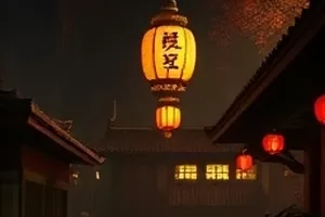 《皮影与霓虹》封面,皮影轮廓映在霓虹光晕中